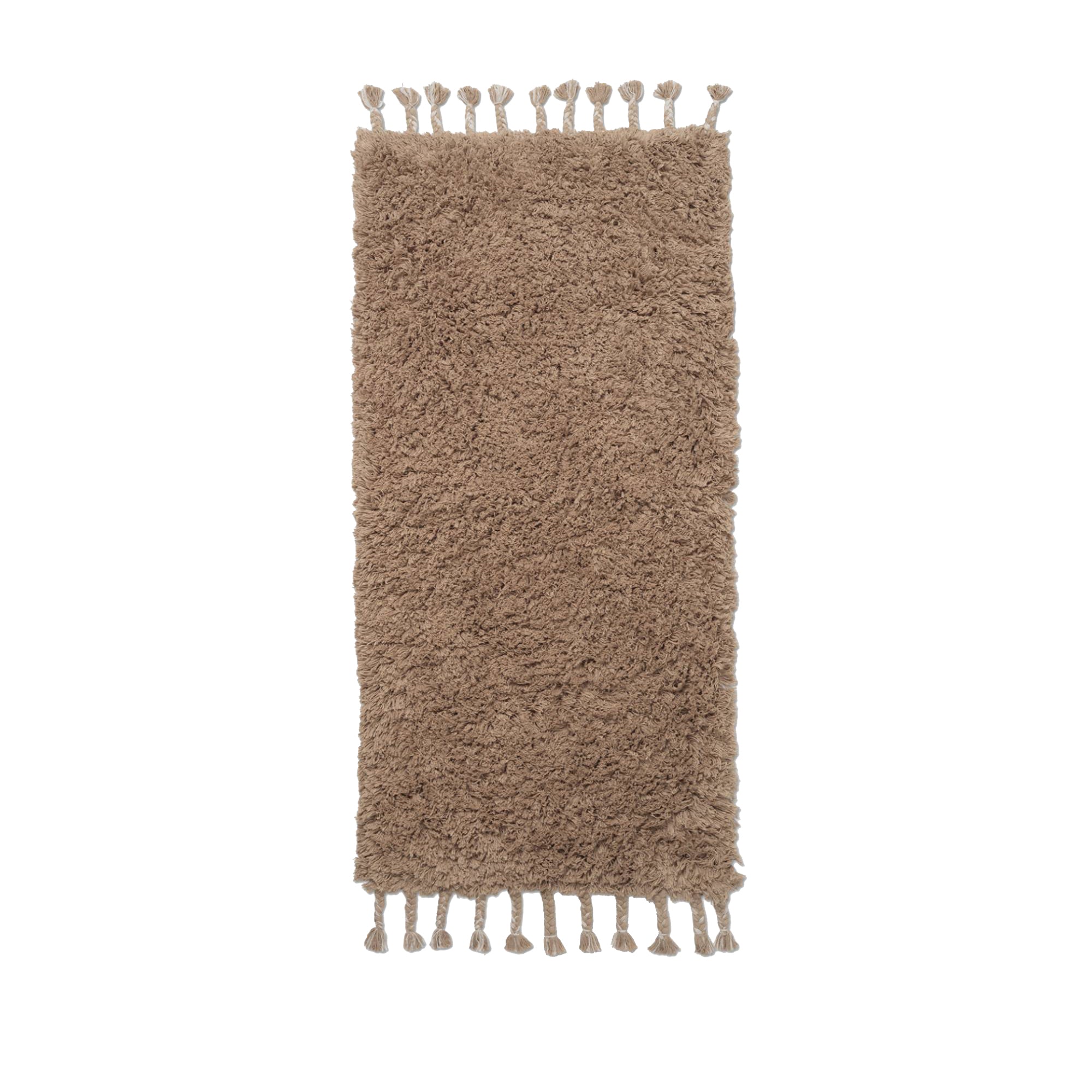 Amass Long Pile Runner: White Pepper