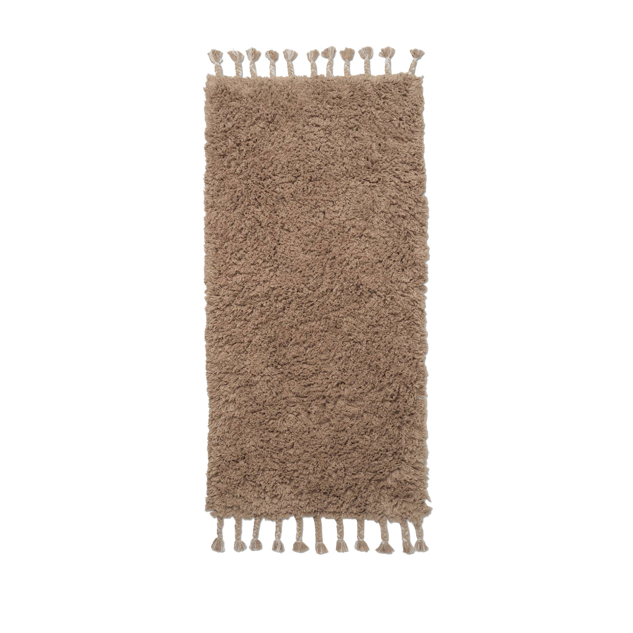 Amass Long Pile Runner: White Pepper