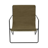 Desert Lounge Chair: Olive + Black
