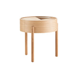Arc Side Table: White 
Pigmented Oak