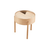 Arc Side Table: White Pigmented Oak