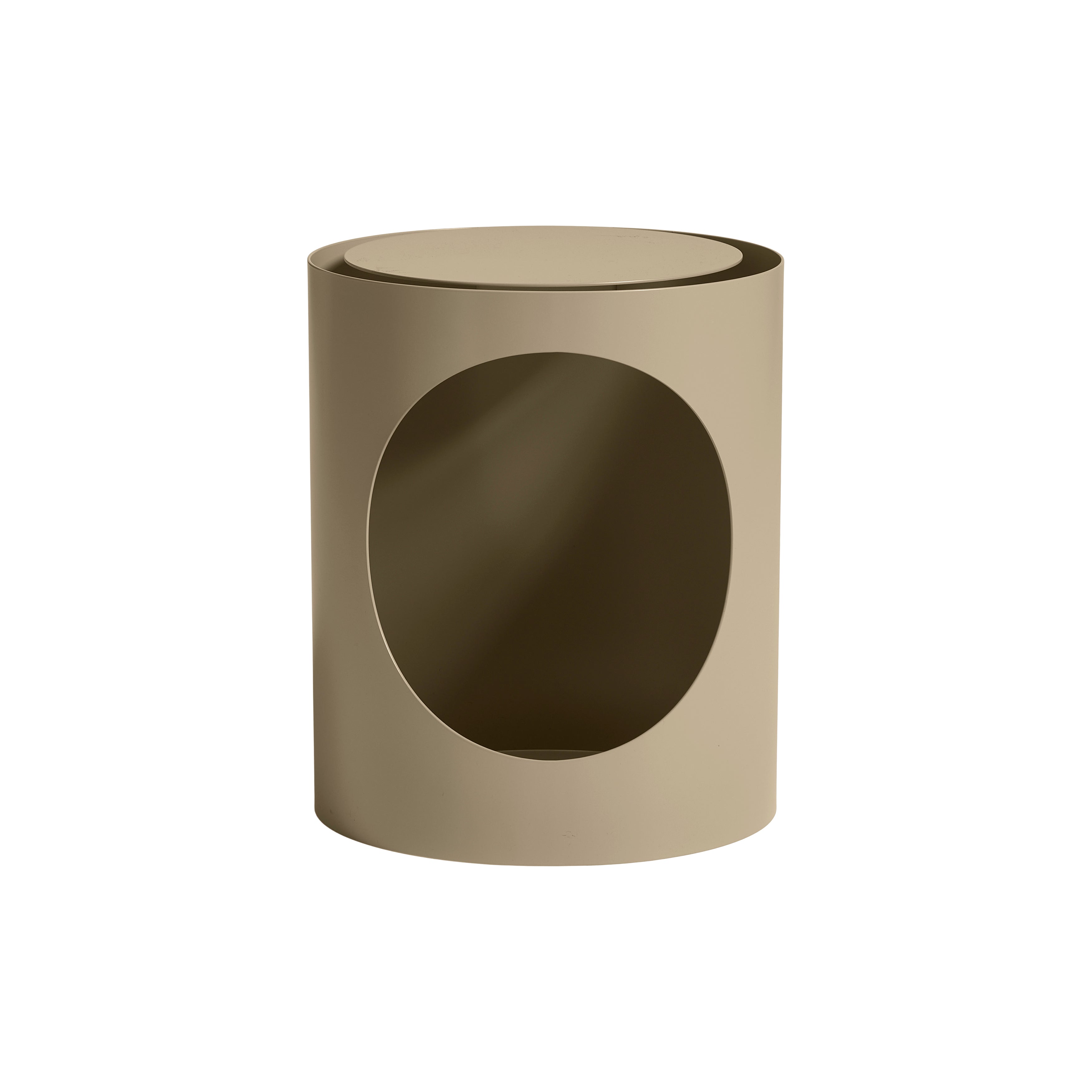 Tabl Side Table: Grey Beige