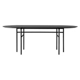 Snaregade Oval Table: Black Oak Veneer