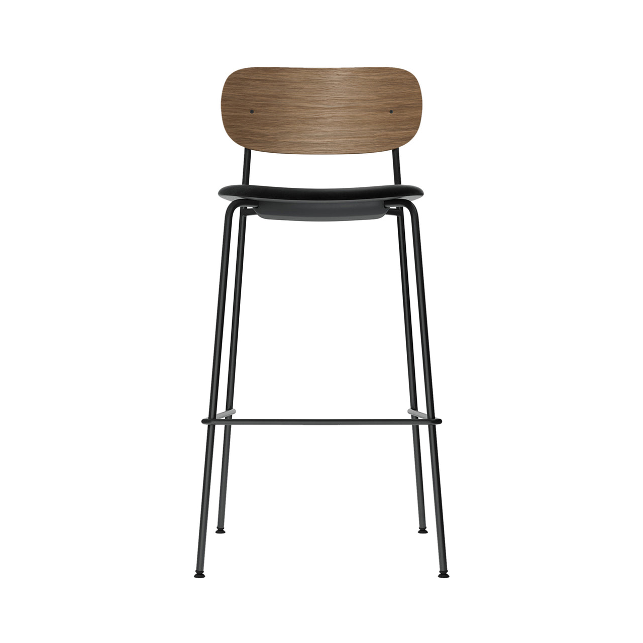 Co Bar + Counter Chair: Seat Upholstered + Bar + Dark Stained Oak 