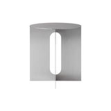 Androgyne Side Table: Steel + Brushed Steel