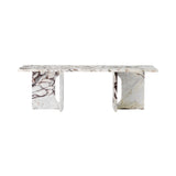 Androgyne Lounge Table: Calacatta Viola Marble + Calacatta Viola Marble