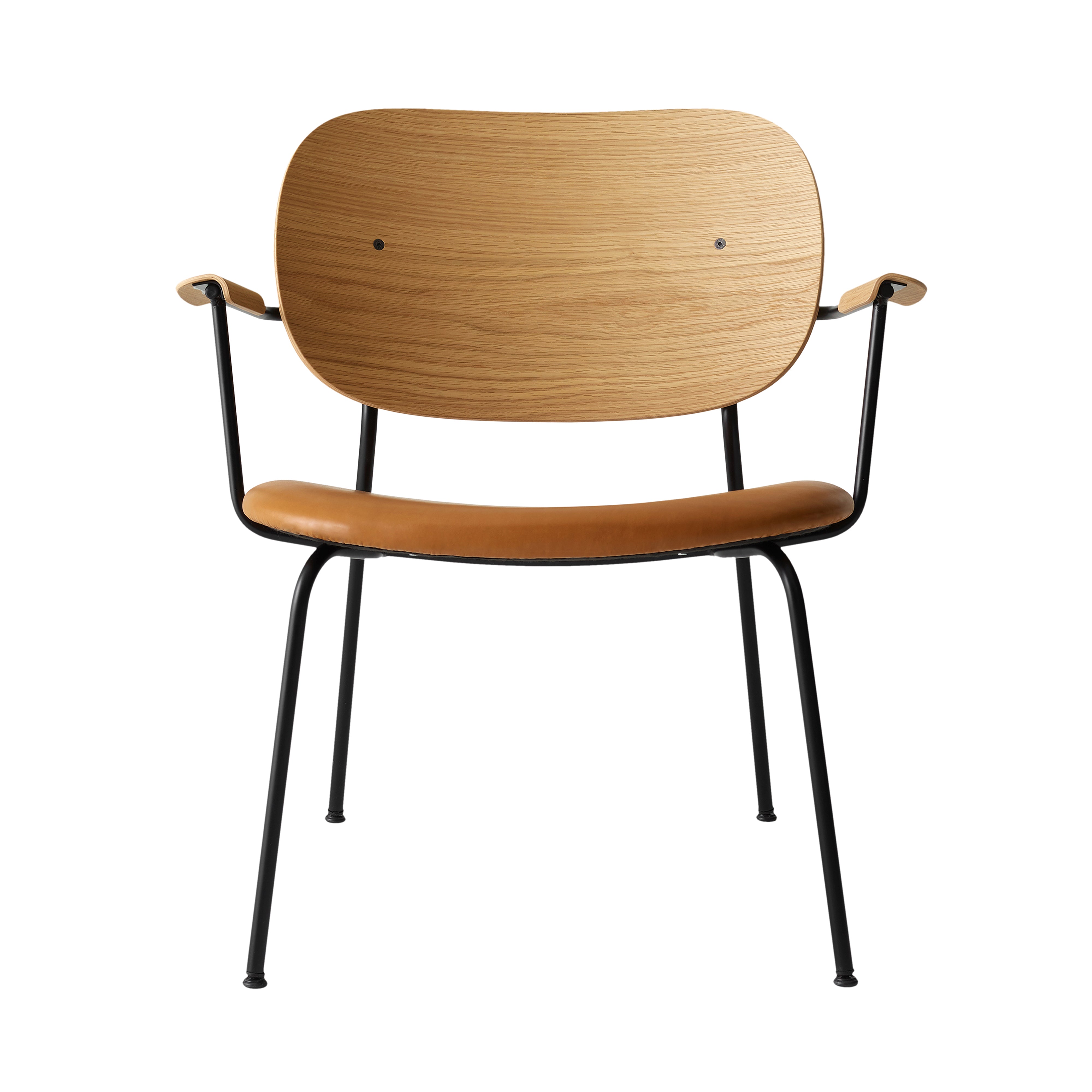 Co Lounge Chair: Seat Upholstered + Natural Oak 