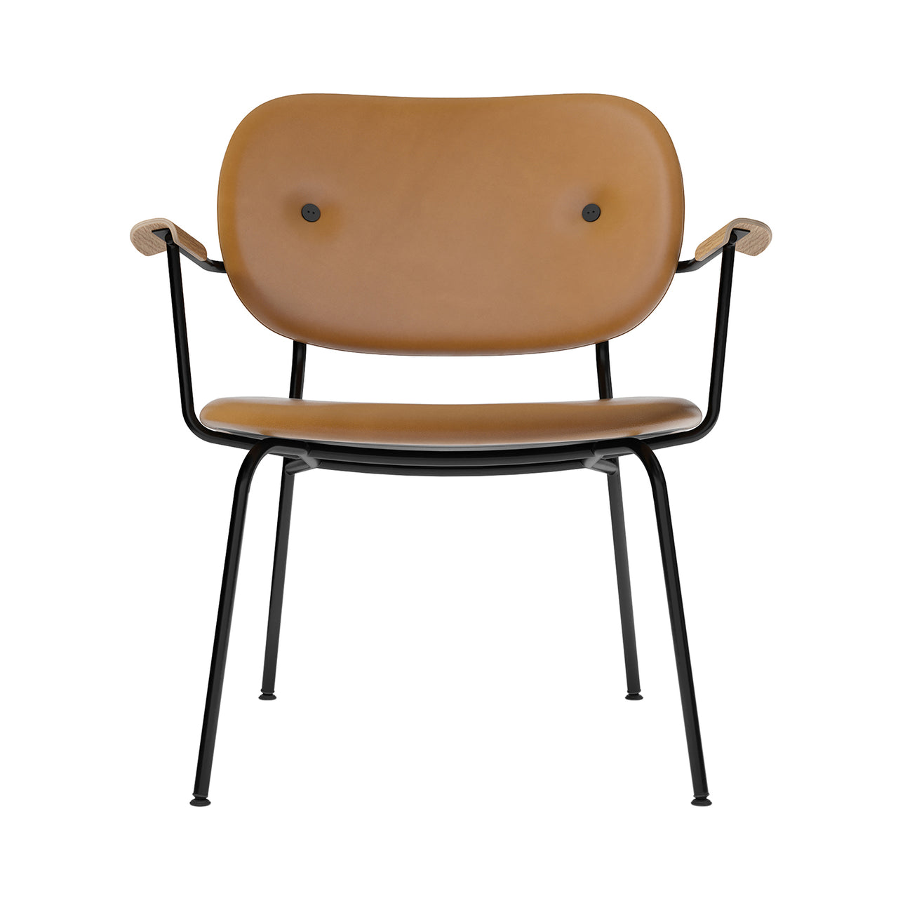 Co Lounge Chair: Fully Upholstered + Natural Oak 