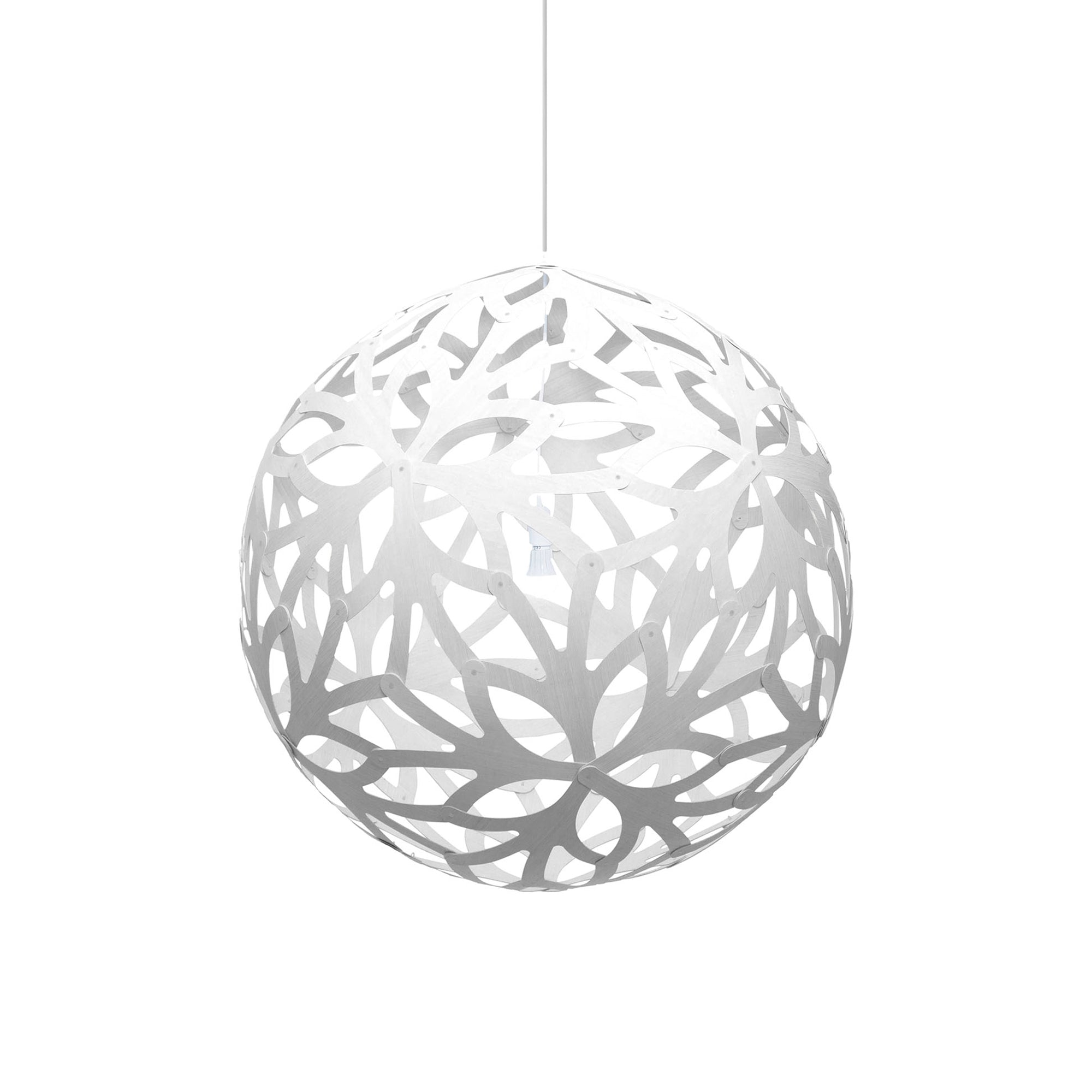 Floral Pendant Light: Extra Large + White + White