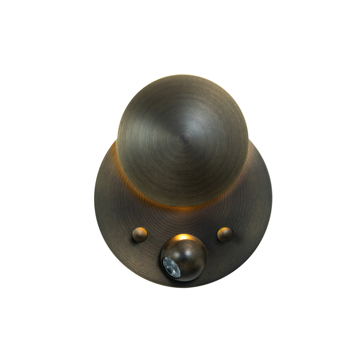 Naboo Wall Light: Recessed - Reflector +  Spot + Satin Graphite + Satin Graphite