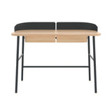 Victor Desk: Natural Oak + Slate Grey