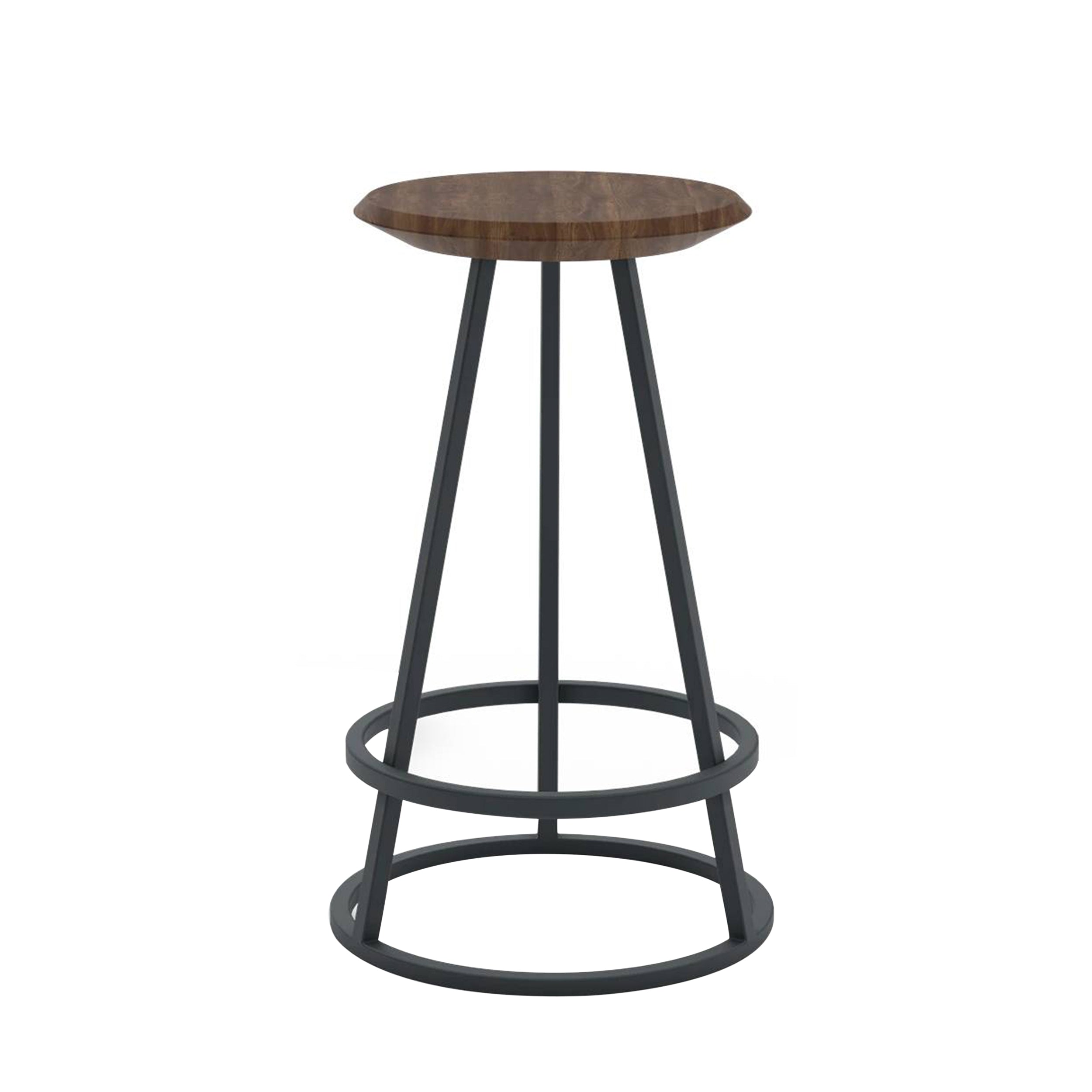 Gustave Bar + Counter Stool: Counter + Natural Walnut