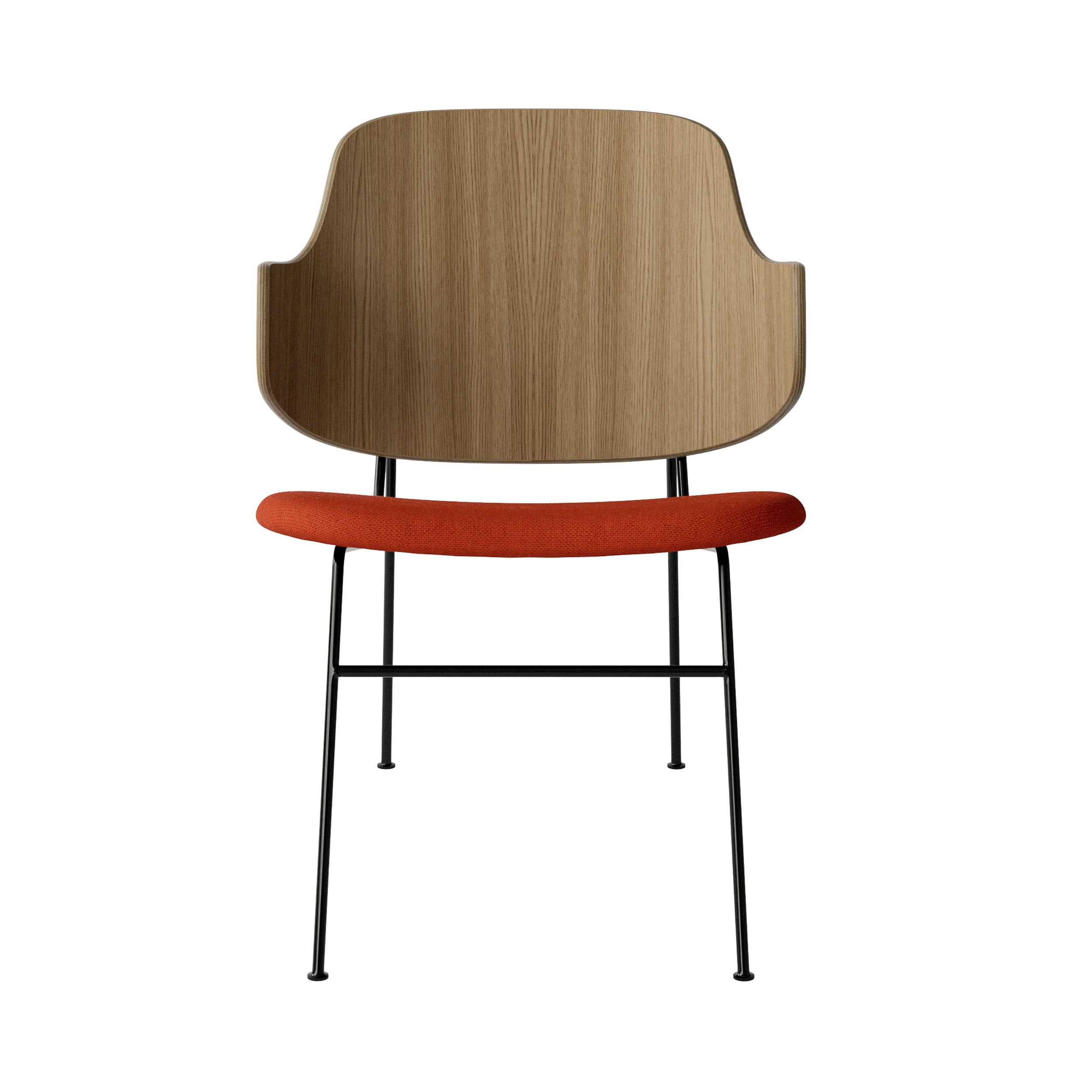 The Penguin Lounge Chair: Seat Upholstered + Natural Oak + Hallingdal 65 600