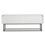 Virka Low Sideboard: White Painted Oak