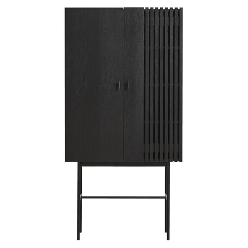 Array Highboard: Black Painted Oak