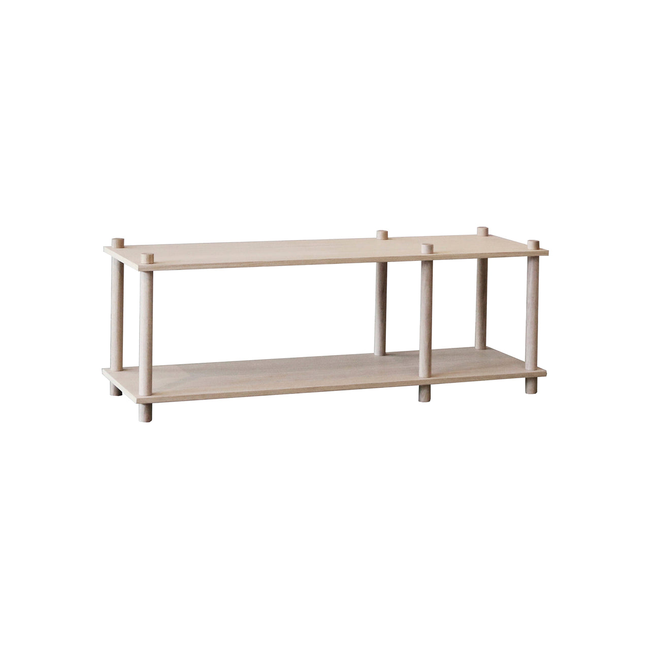 Elevate Shelving System Modular: Configuration 1 + White Pigmented Oak