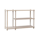 Elevate Shelving System Modular: Configuration 3 + White Pigmented Oak