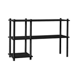 Elevate Shelving System Modular: Configuration 2 + Black Painted Oak