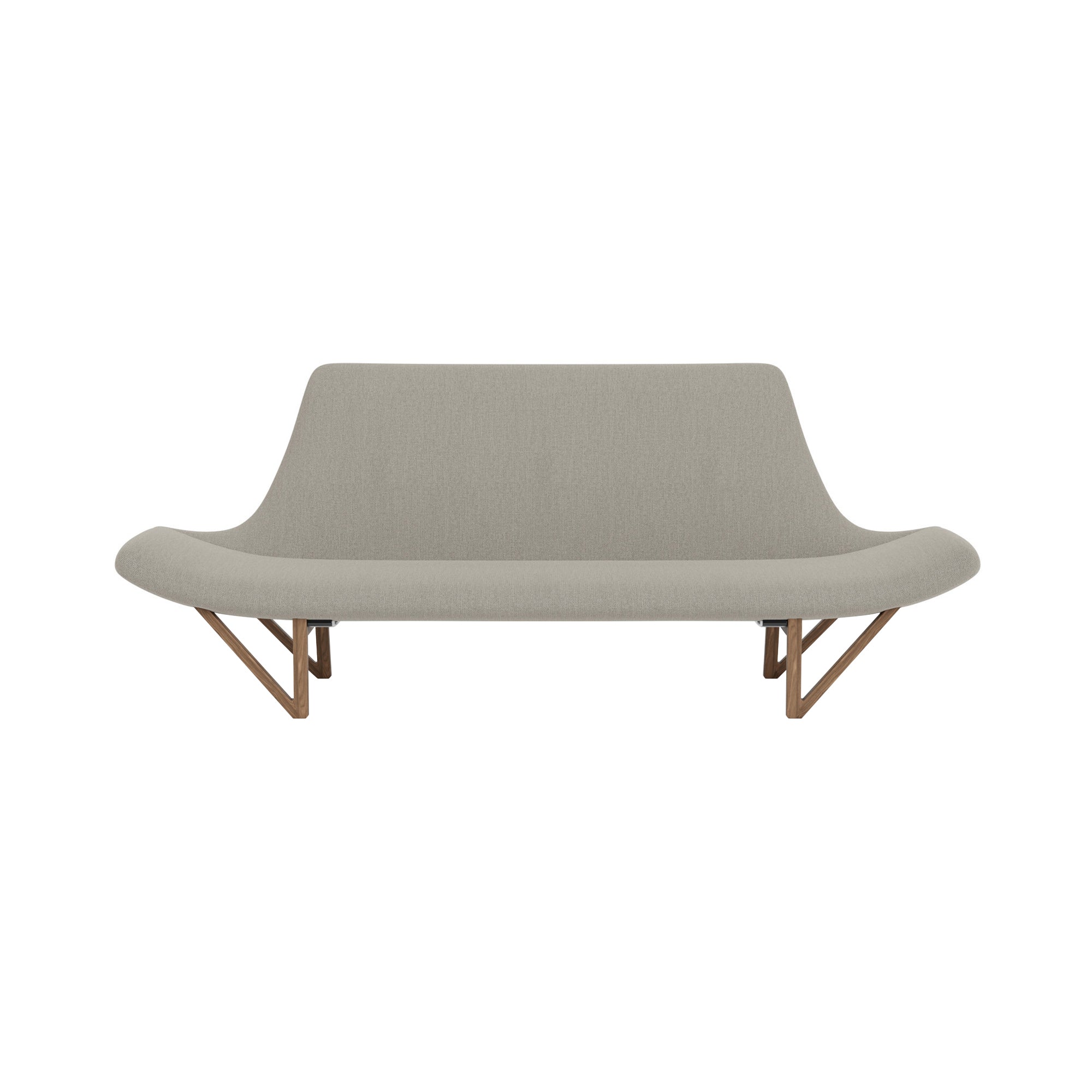 Pagode Sofa: Walnut + Re-wool 0218