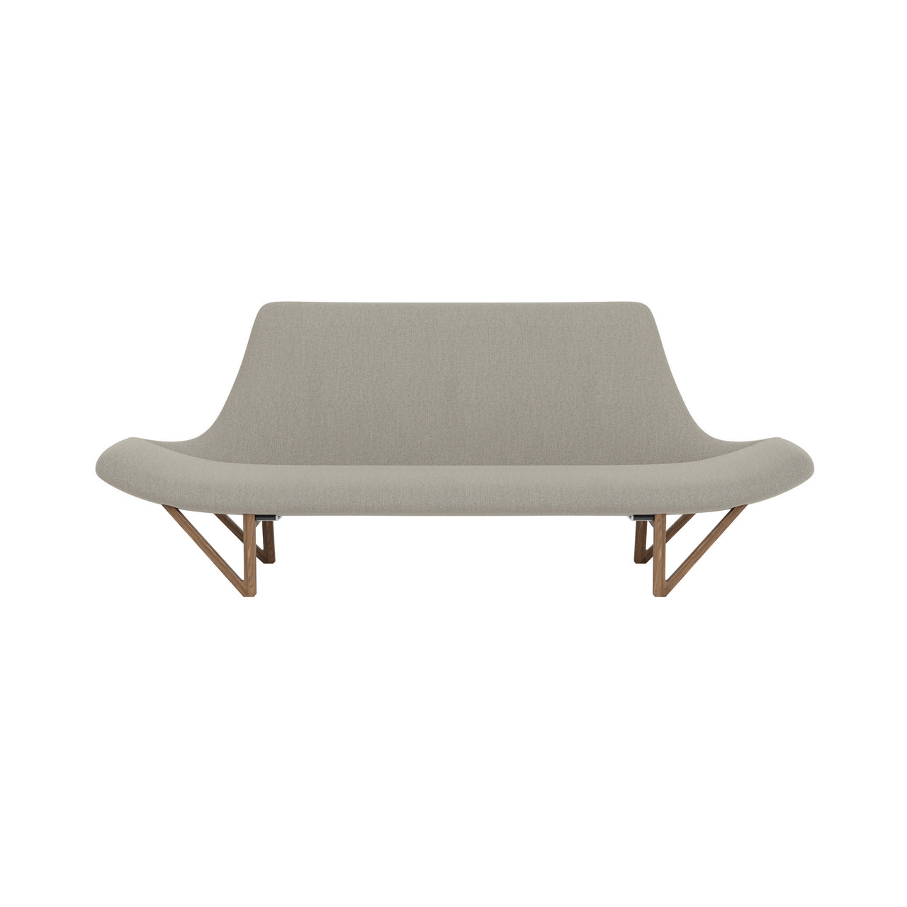 Pagode Sofa: Walnut + Re-wool 0218