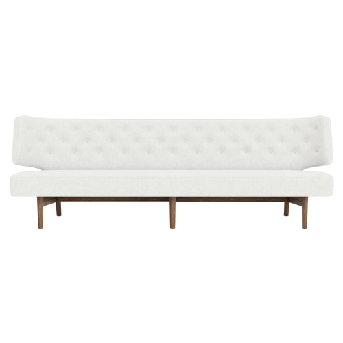 Radiohus 3 Seater Sofa: Without Button + Walnut + Hallingdal 65 0110