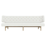 Radiohus 3 Seater Sofa: With Buttons + Natural Oak + Hallingdal 65 0110