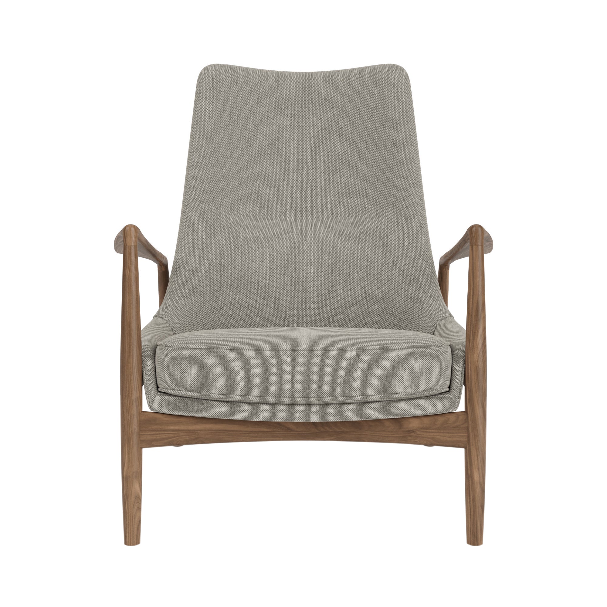 The Seal Lounge Chair: High + Walnut + Re-Wool 0218