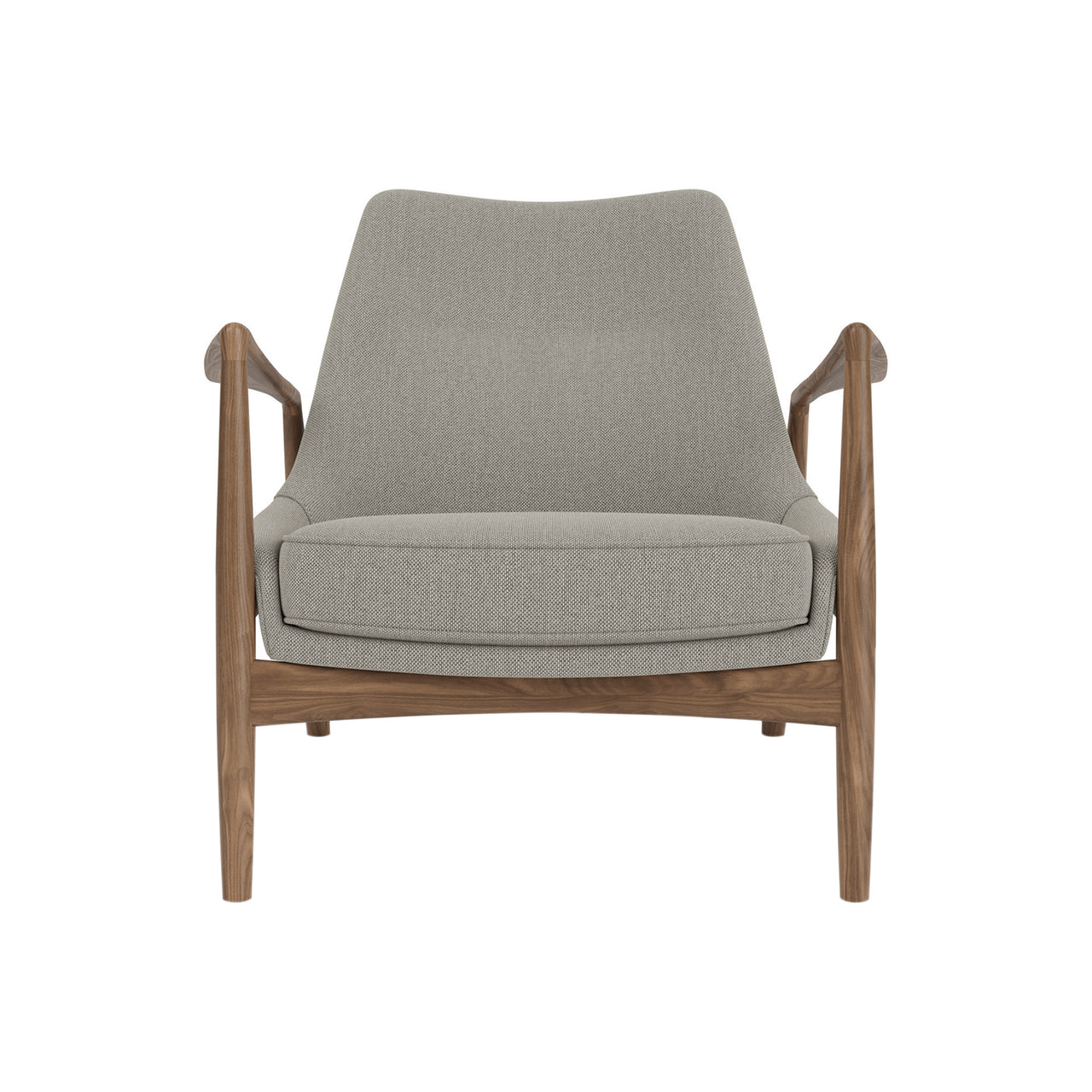 The Seal Lounge Chair: Low + Walnut + Re-Wool 0218