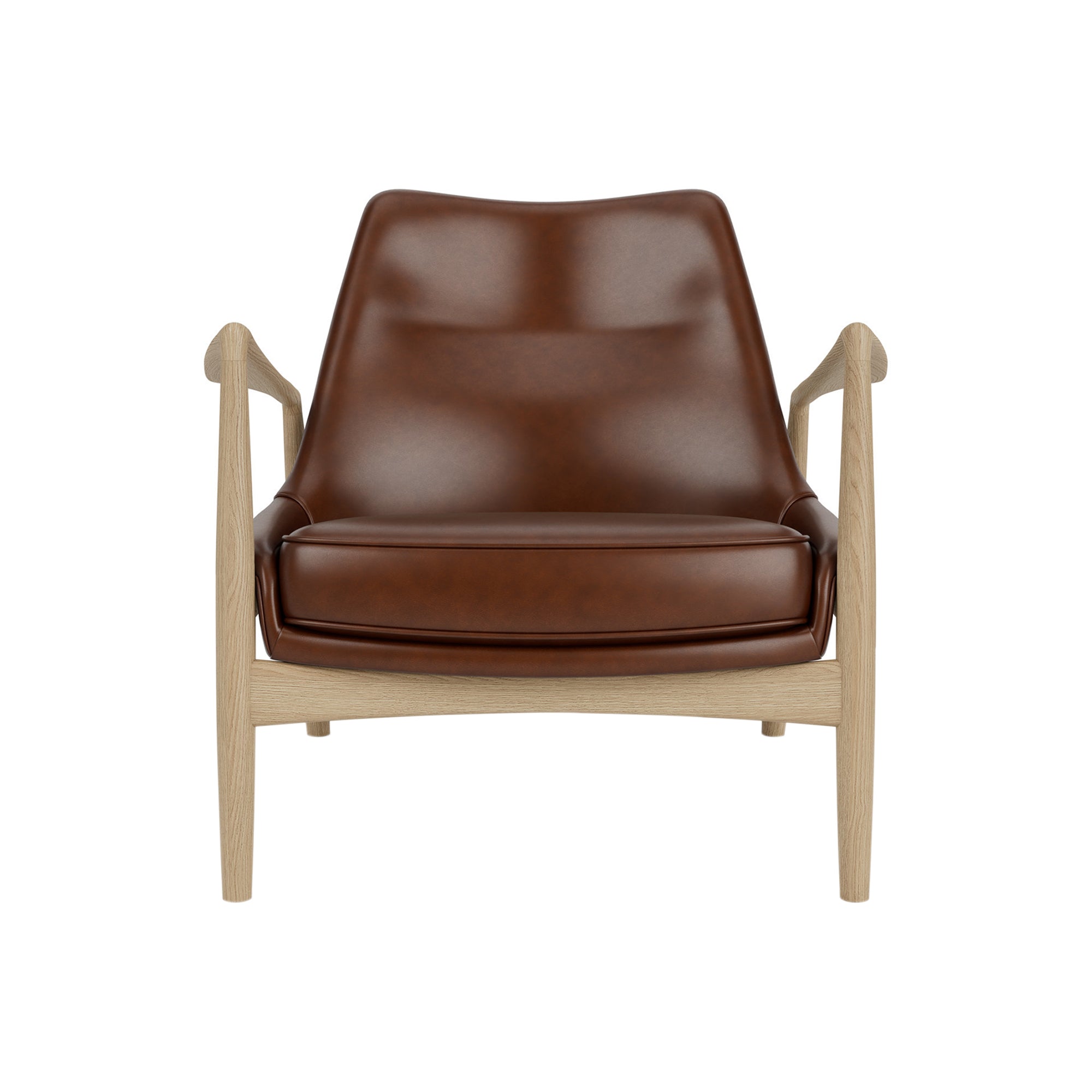 The Seal Lounge Chair: Low + Natural Oak + Dakar 0329