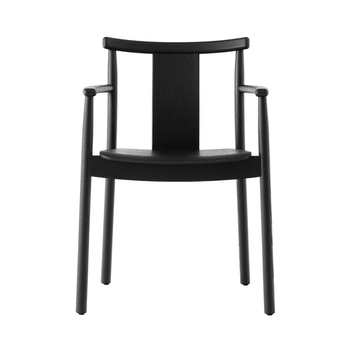 Merkur Dining Chair: With Armrest + Black Oak
