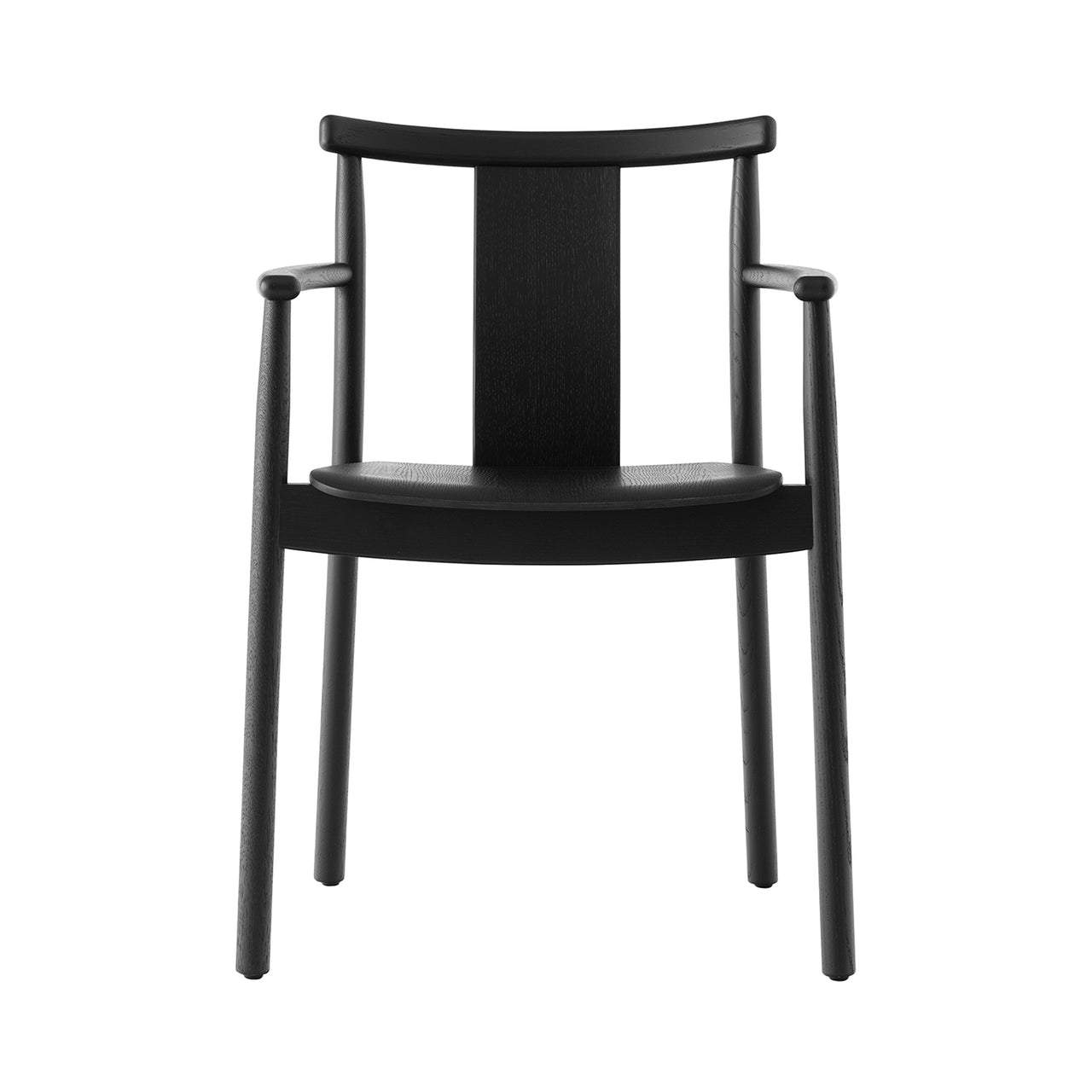 Merkur Dining Chair: With Armrest + Black Oak