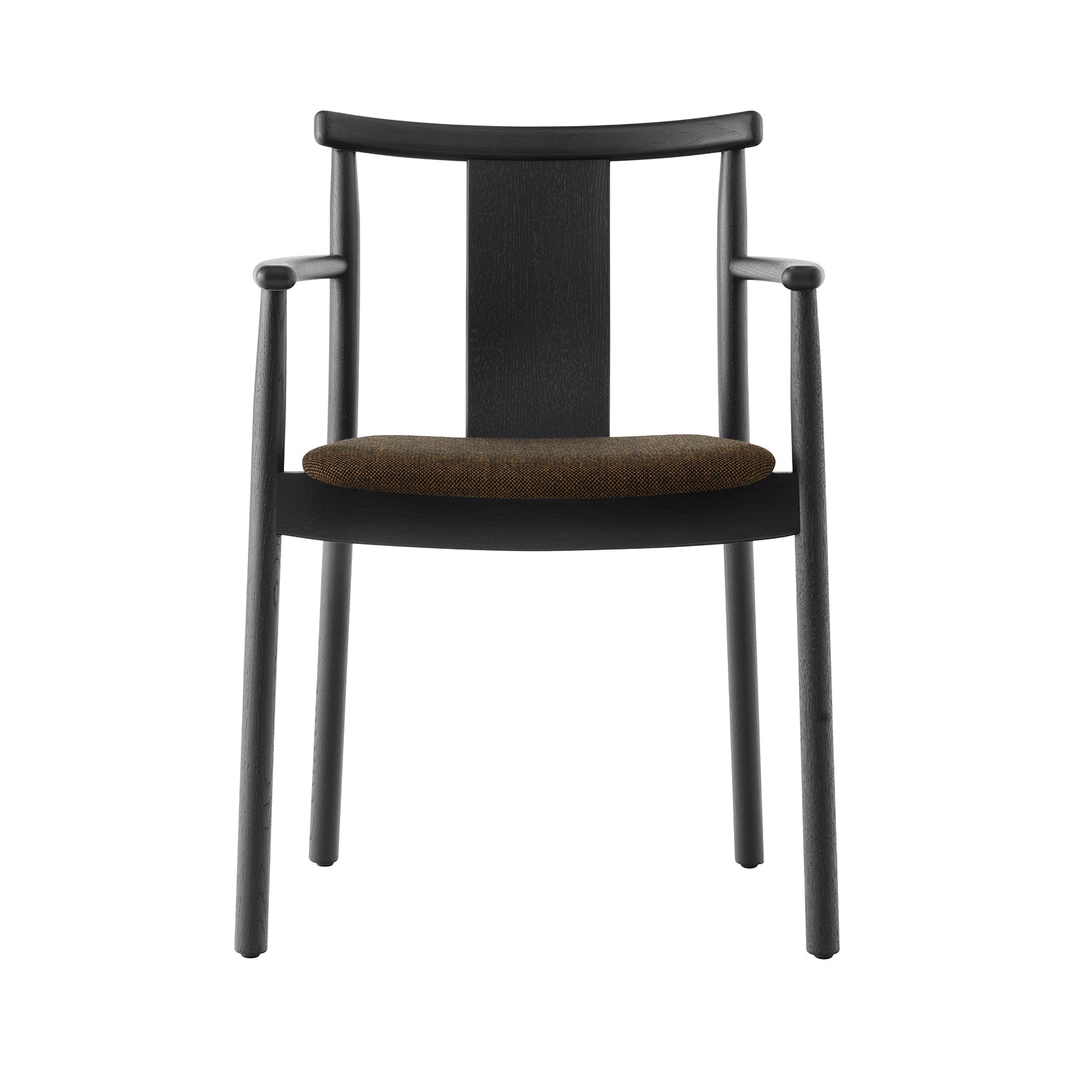 Merkur Dining Chair: Upholstered + With Armrest + Black Oak + Hallingdal 65 0370