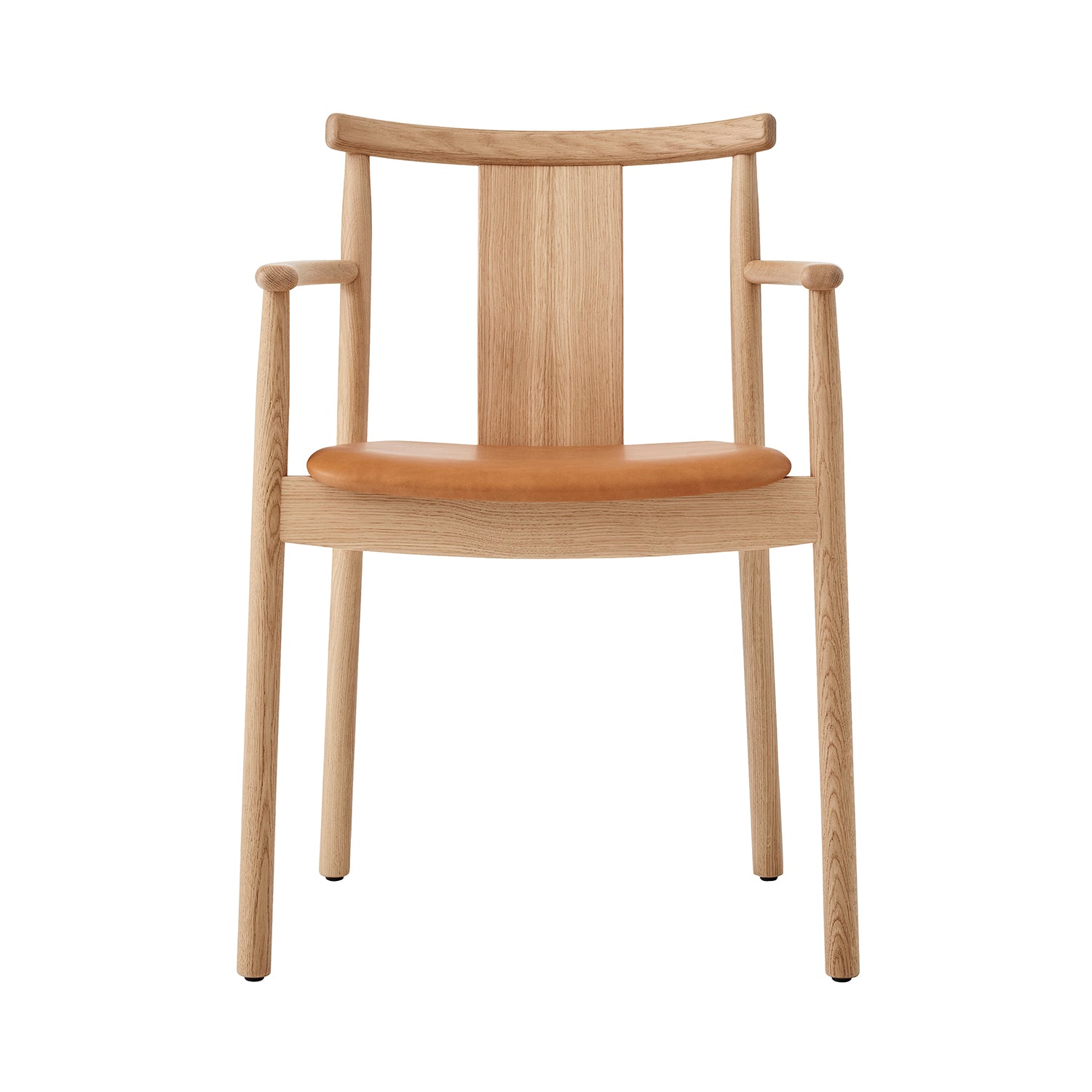 Merkur Dining Chair: Upholstered + With Armrest + Natural Oak + Dakar 0250