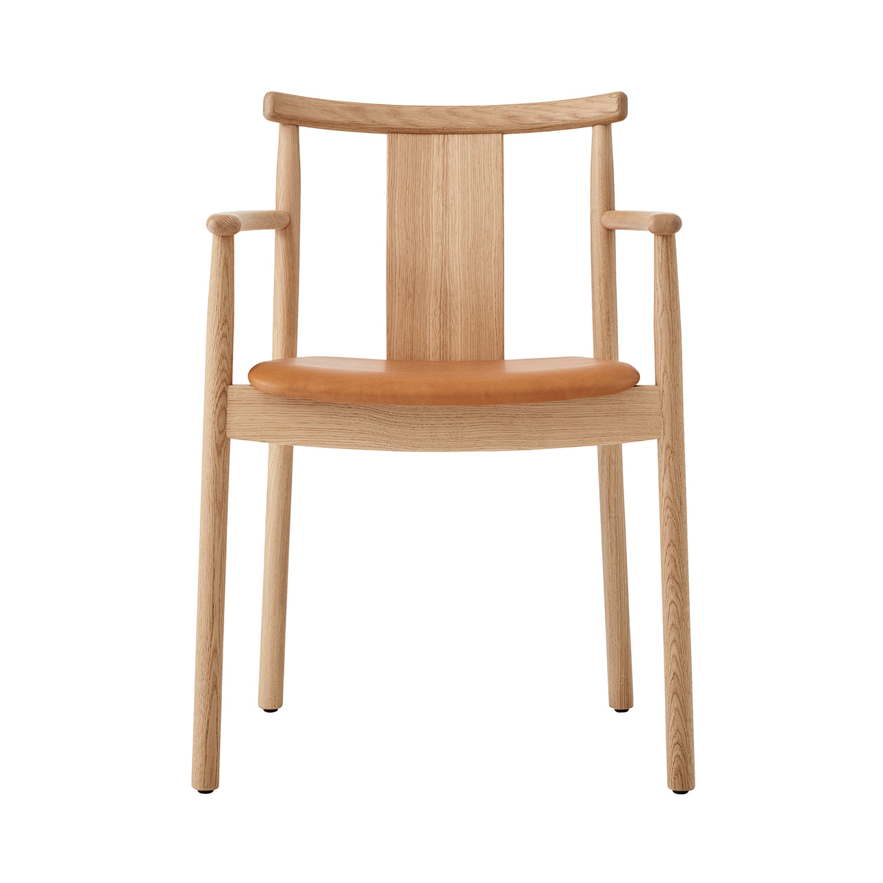 Merkur Dining Chair: Upholstered + With Armrest + Natural Oak + Dakar 0250
