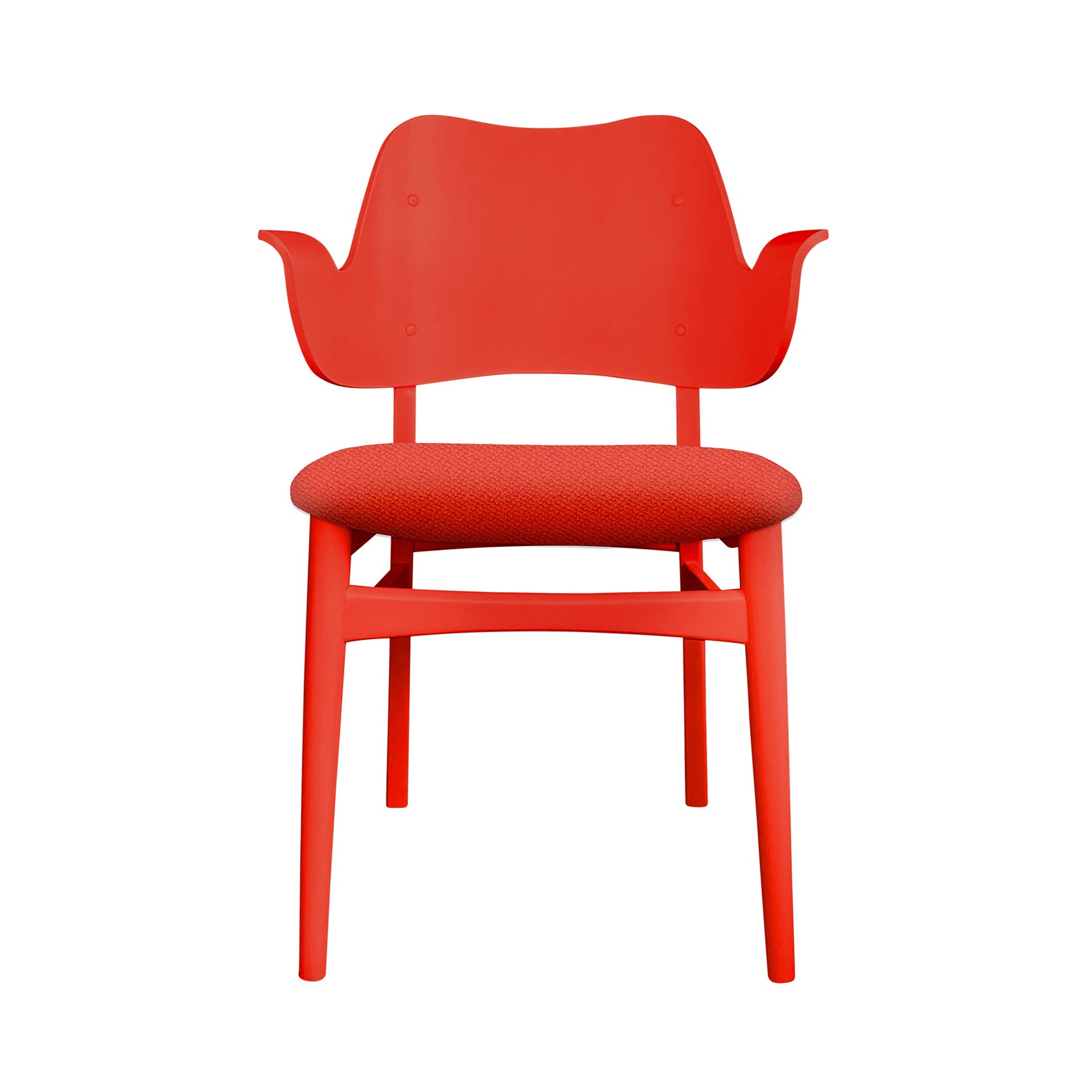 Gesture Dining Chair: Seat Upholstered + Color + Red