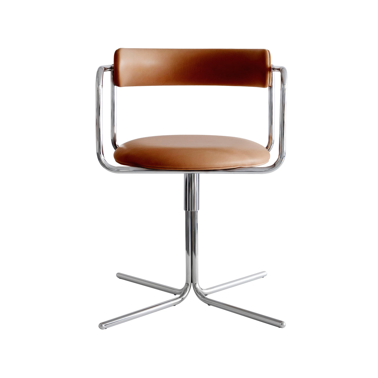 FF Swivel Chair: Chrome