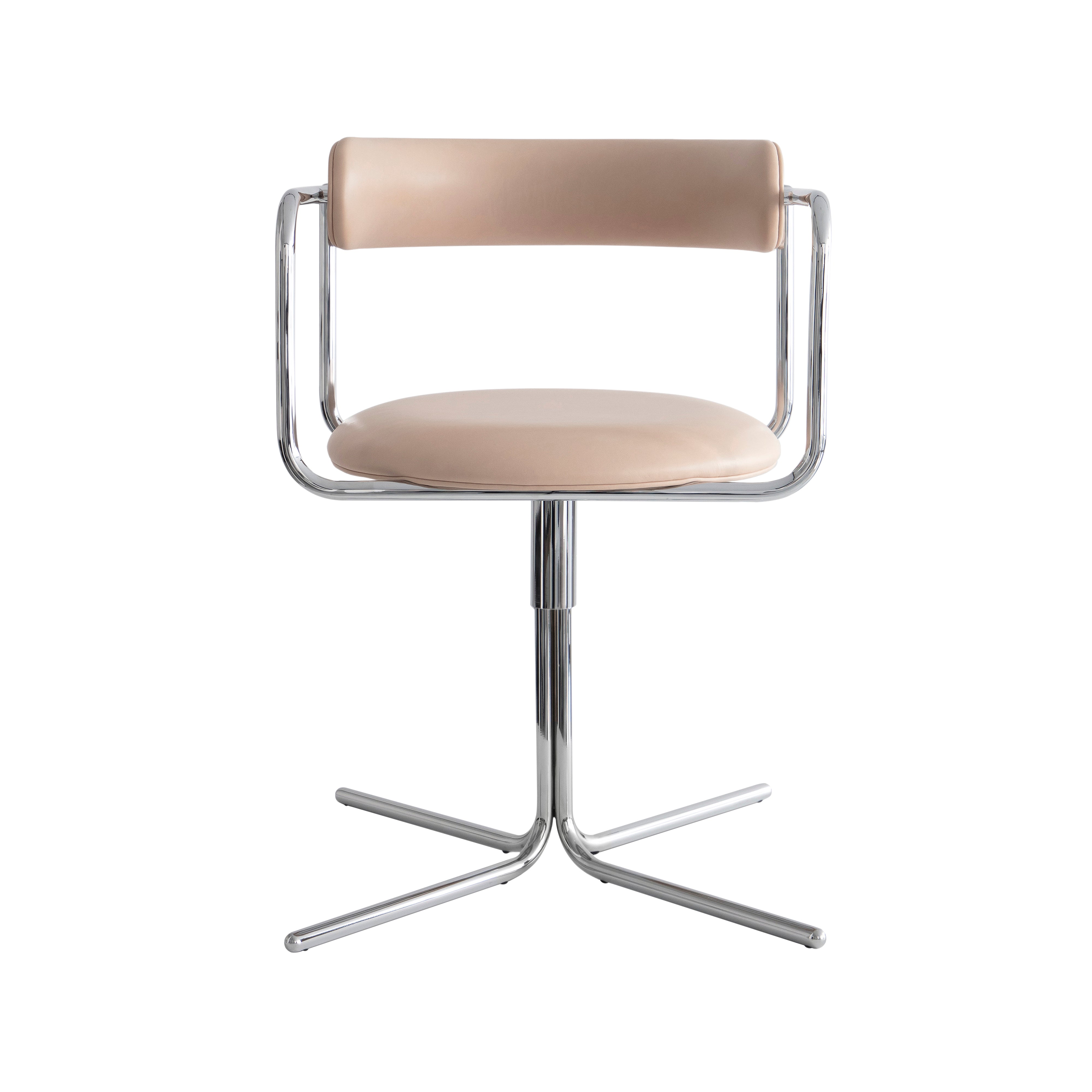 FF Swivel Chair: Chrome