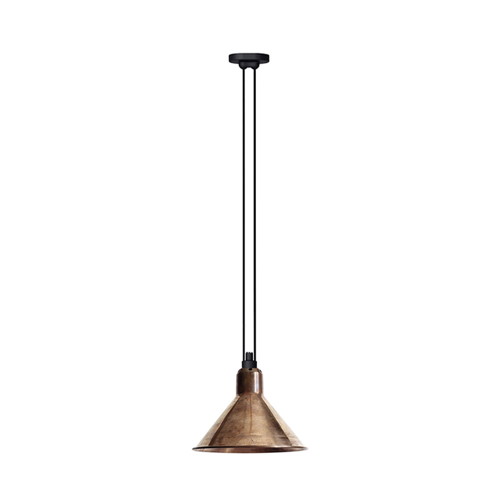 Les Acrobates N° 322 Pendant Lamp: Large + Raw Copper + Conic