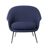 Bat Lounge Chair Low Back: Conic Base + Black Matt