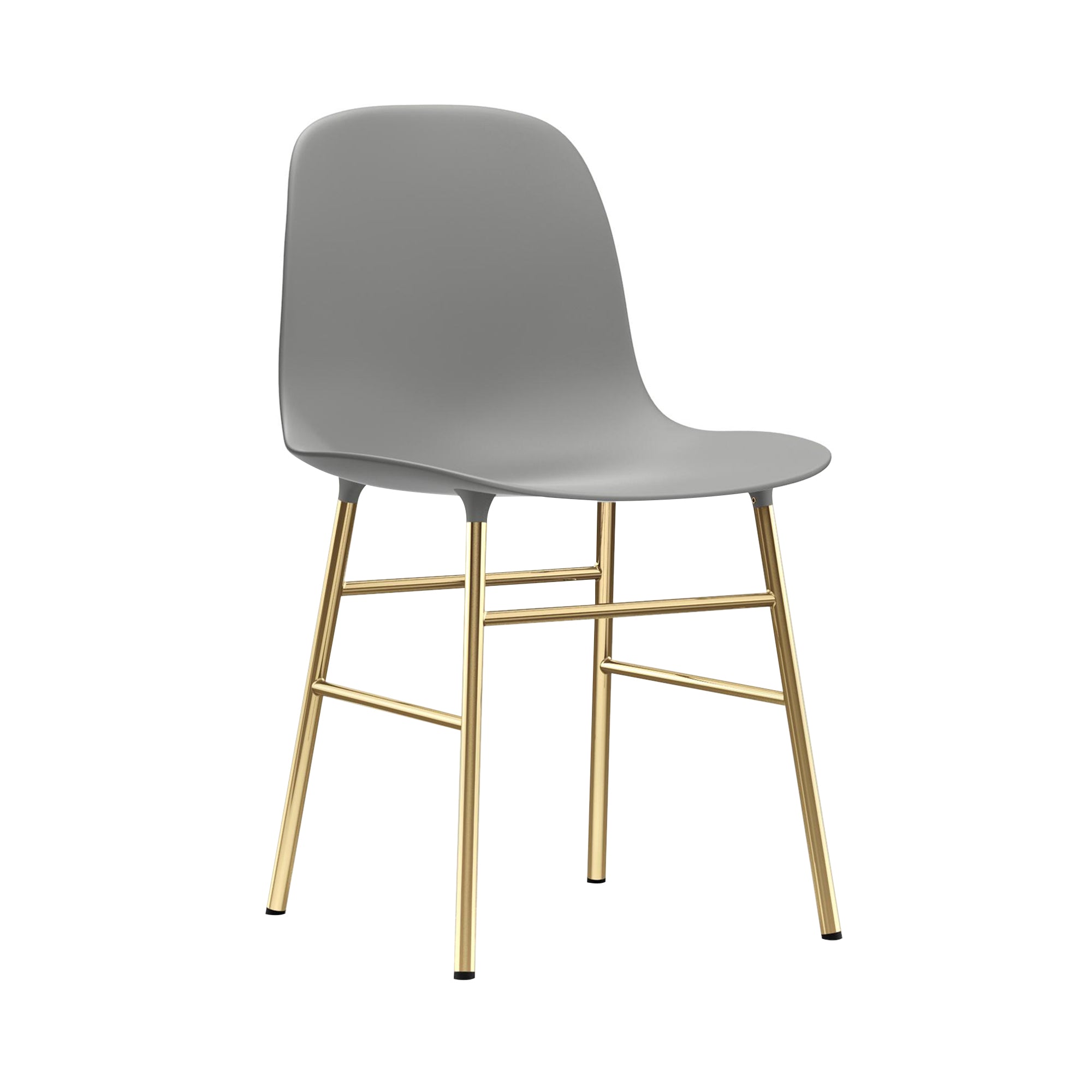 Form Chair: Brass + Grey