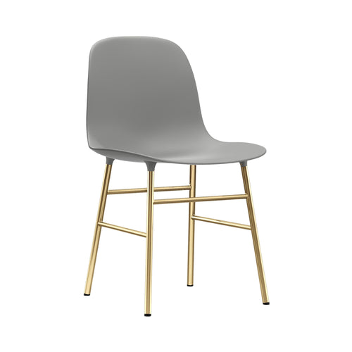 Form Chair: Brass + Grey