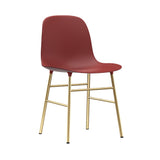 Form Chair: Brass + Red
