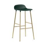 Form Bar + Counter Stool: Brass + Bar + Green