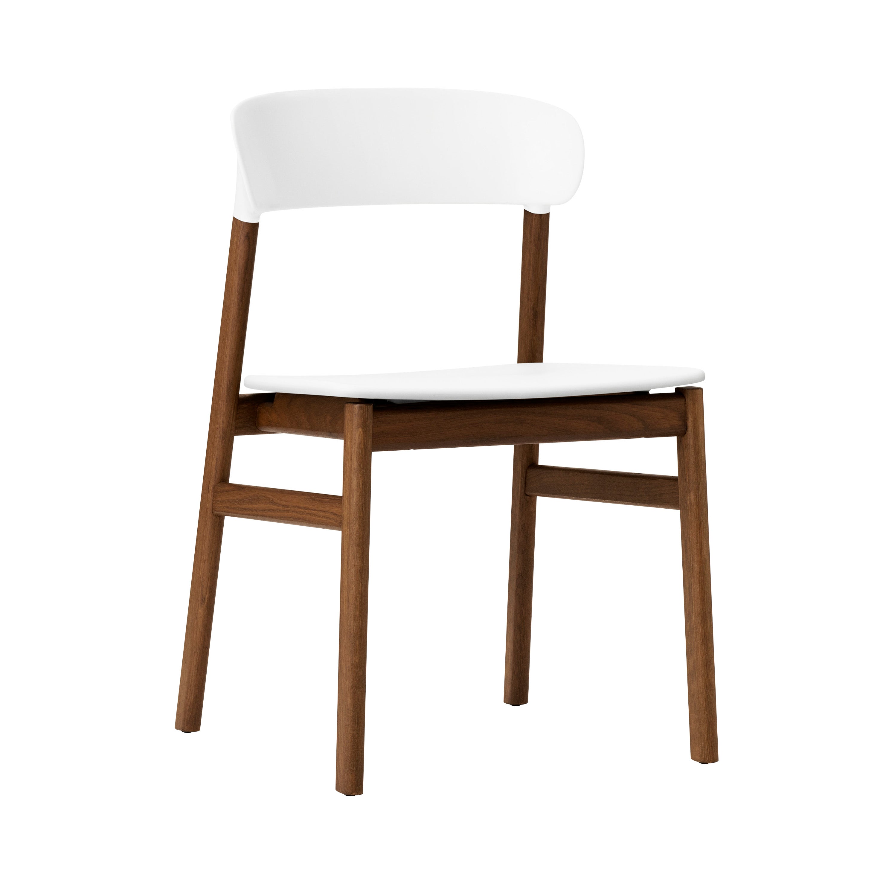 Herit Chair: Smoked Oak + White