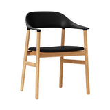 Herit Armchair: Upholstered + Synergy Black