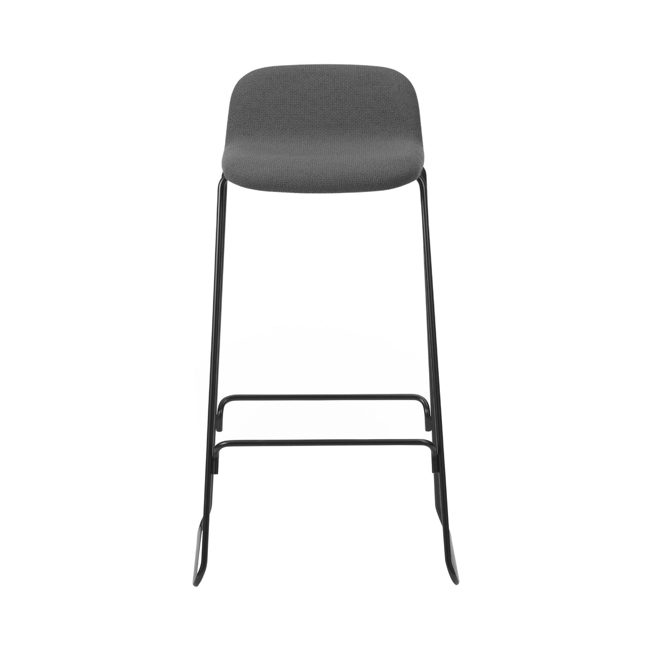 Just Bar + Counter Stool with Back: Full Upholstered + Bar + Chrome