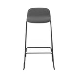 Just Bar + Counter Stool with Back: Full Upholstered + Bar + Chrome