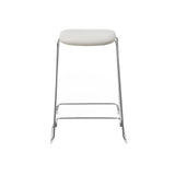 Just Bar + Counter Stool: Full Upholstered + Counter + Chrome