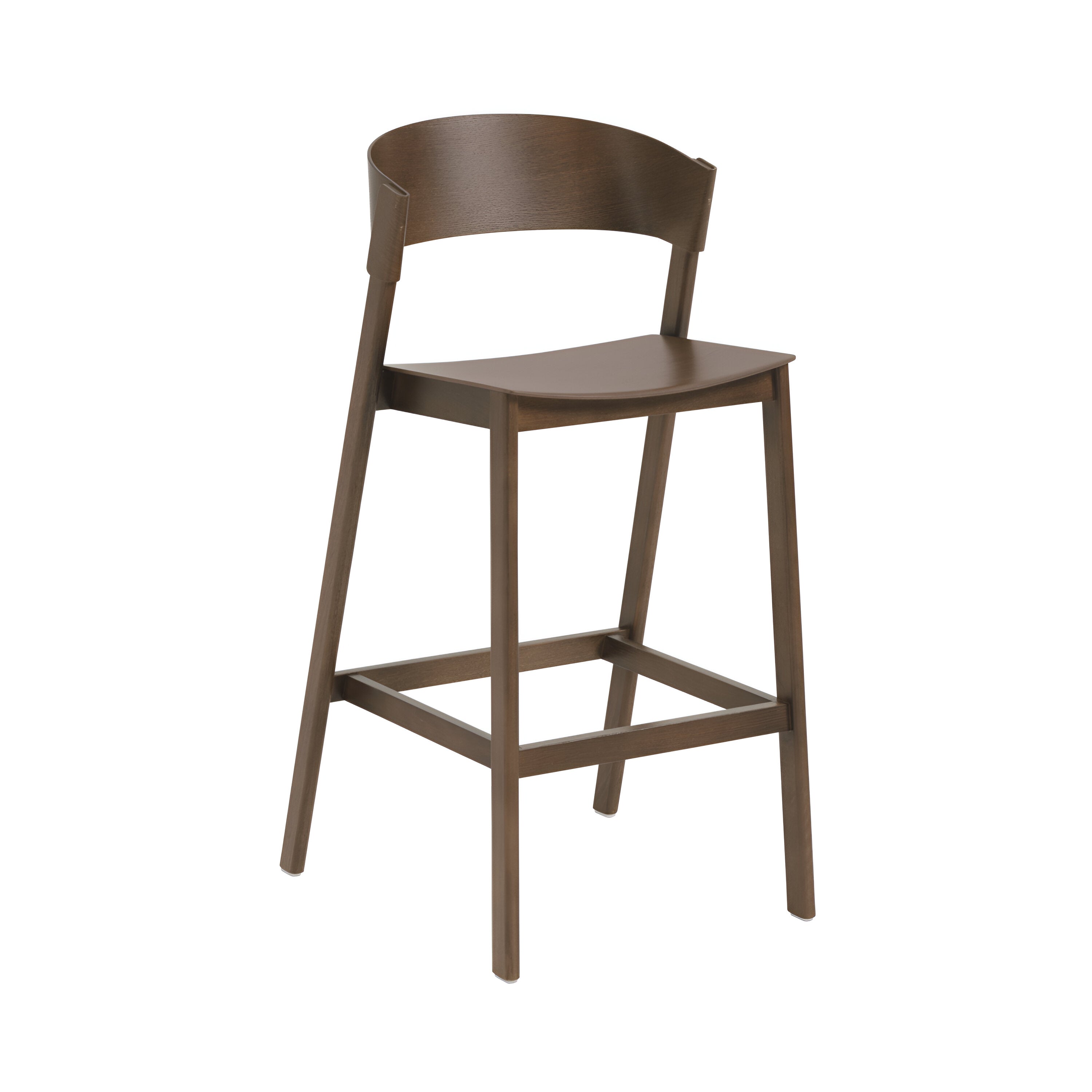 Cover Bar + Counter Stool: Bar + Stained Dark Brown + With Footrest