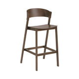 Cover Bar + Counter Stool: Bar + Stained Dark Brown + With Footrest
